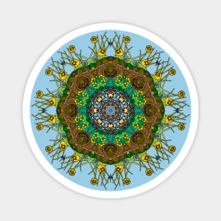 Snapping Turtle Kaleidoscope Magnet